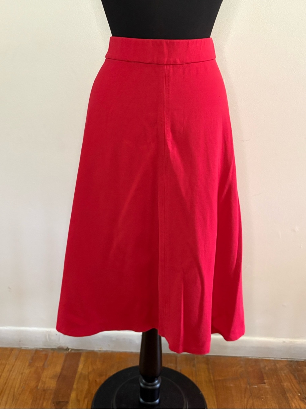 Lane Bryant Red Midi A-Line Skirt